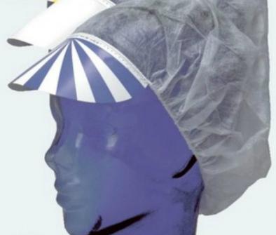 Mössa Non-Woven med Blå-vit skärm 100340