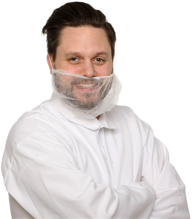 Hygisafe Skäggskydd, non woven XL