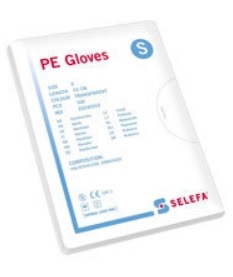 Plasthandske Präglad Small